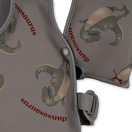 Детский жилет с нарукавниками Konges Slojd "Water Wings Dansosaurus", дино-дискотека